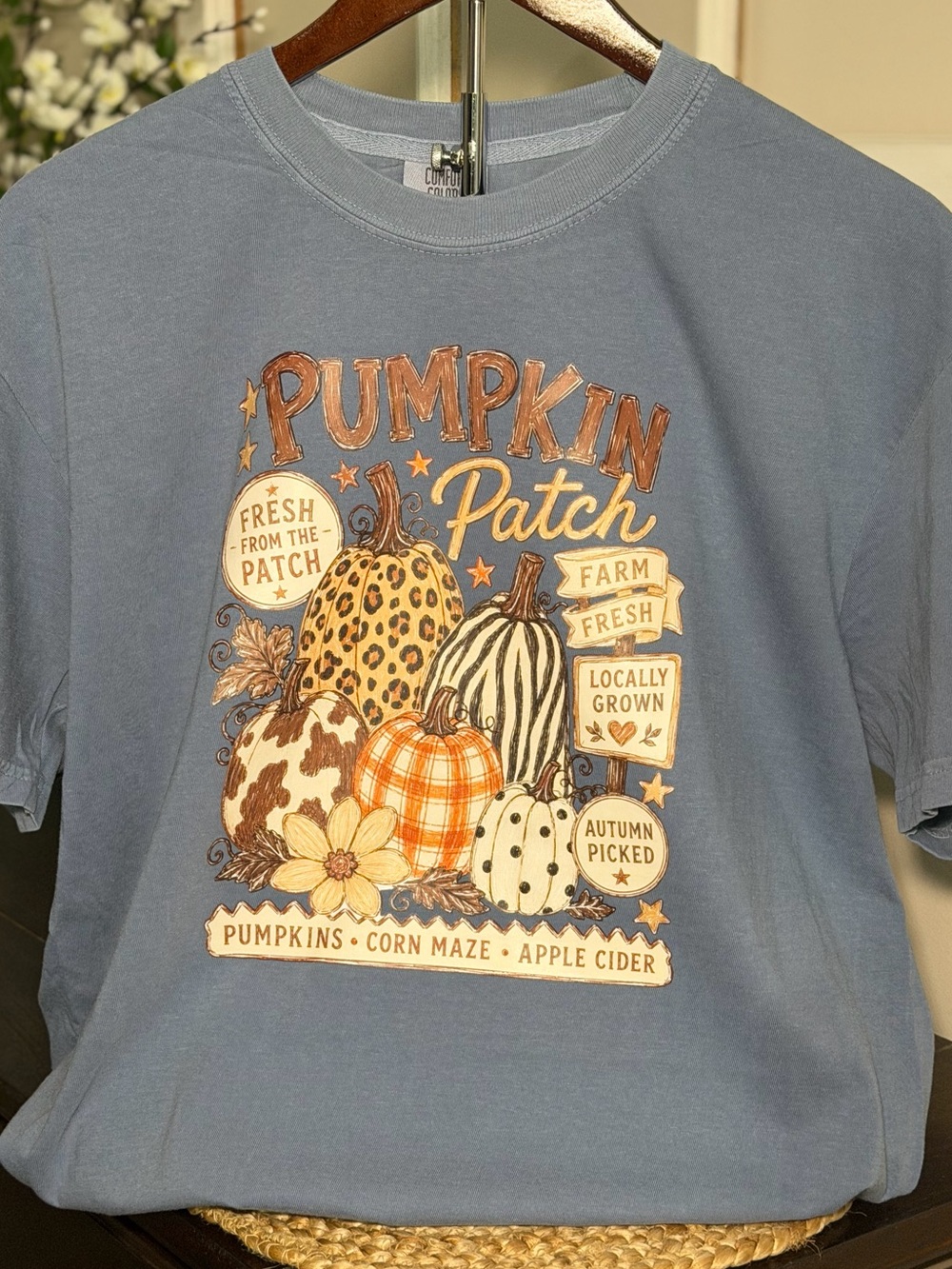 Comfort Colors Pumpkin Patch Graphic Short Sleeve Tee